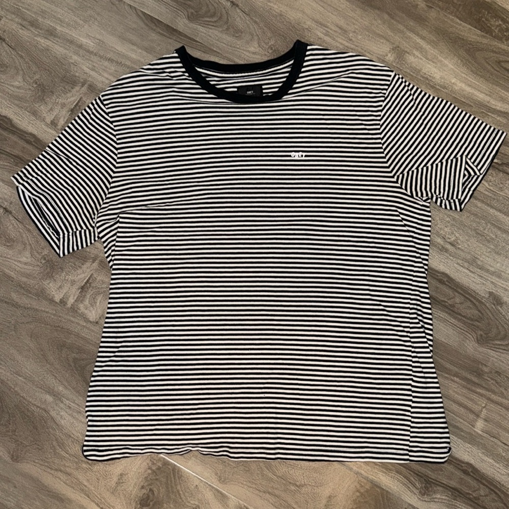 Obey striped T-shirt